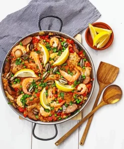 Spanish Paella Dish Diamond Painting