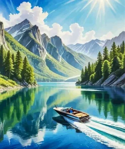 Speed Boat Diamond Painting