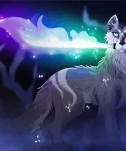 Spirit Wolf With Sword Diamond Painting