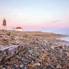 Sunset At Point Judith Lighthouse Diamond Painting