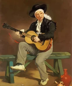 The Spanish Singer By Edouard Manet Diamond Painting