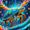 Turtle Splash Diamond Painting