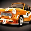Vintage Trabant Car Diamond Painting