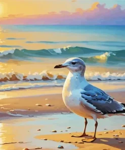 White Seagull Diamond Painting