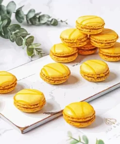Yellow Lemon Macaron Diamond Painting