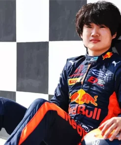 Yuki Tsunoda Japanese Motorsport Driver Diamond Painting