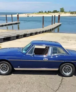 1971 Blue Triumph Stag Diamond Painting