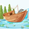 Animation Boat Diamond Painting