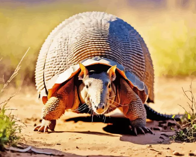 Armadillo animal Diamond By Numbers Armadillo Animal Diamond Painting