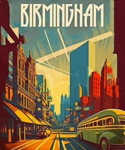 Birmingham England Poster Diamond Painting