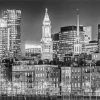 Black And White Boston Skyline Diamond Painting