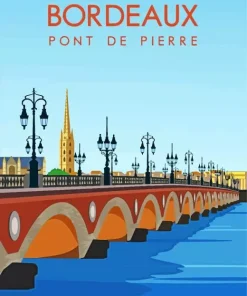 Bordeaux Ponte De Pierre Diamond Painting