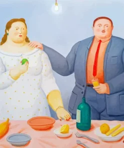 Botero Couple With Still Life Diamond Painting