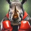 Boxer Rhino Diamond Painting