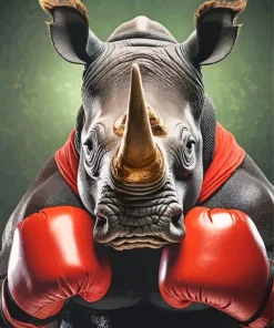 Boxer Rhino Diamond Painting