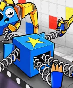 Boxy Boo Blue Diamond Painting