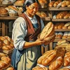 Bread Seller Diamond Painting