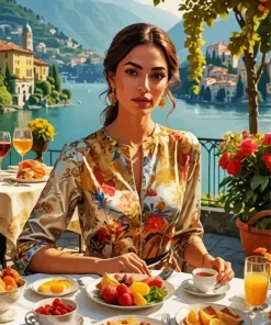 Breakfast In Italy Diamond Painting