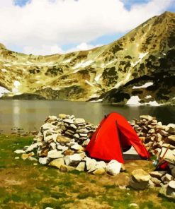 Camp In Retezat National Park Diamond Painting