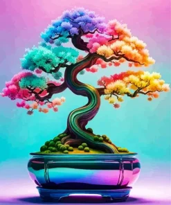 Colorful Bonsai Tree Diamond Painting