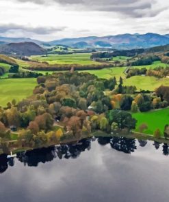 Crieff Loch Monzievaird Diamond Painting