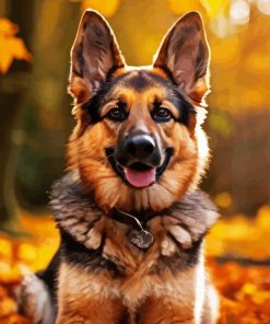 Cute German Shepherd Diamond Painting