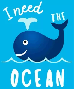 Easy Blue Whale Diamond Painting