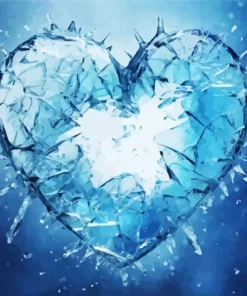 Glass Broken Heart Diamond Painting