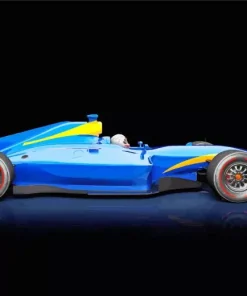 Illustration Blue Formula 1 Car Diamond Painting