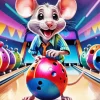 Mouse In Bowling Club Diamond Painting