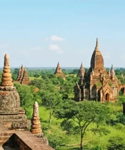 Old Bagan Myanmar Diamond Painting