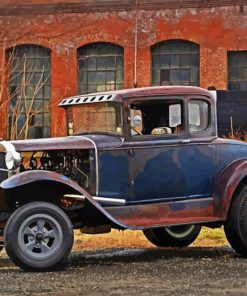 Rusty Ford Model A Car Diamond Painting