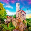 Schloss Lichtenstein Castle Diamond Painting