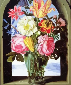 Still Life In A Drinking Glass Bosschaert Diamond Painting