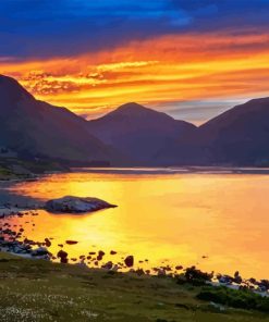Sunrise Over Wast Water Diamond Painting