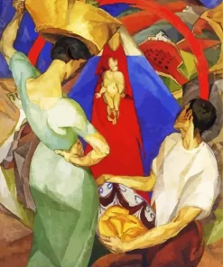 The Adoration Of The Virgin Diego Rivera Diamond Painting