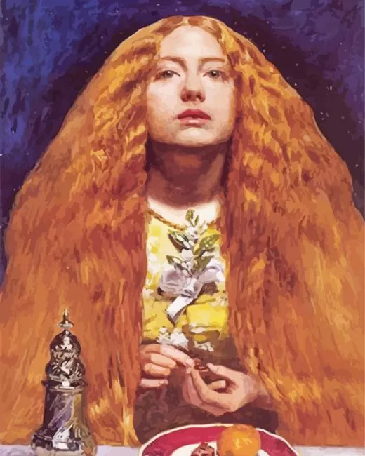 The blind girl art Diamond With Numbers The Blind Girl Art Diamond Painting