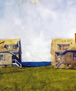Twin Houses Jamie Wyeth Diamond Painting