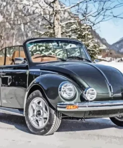 Vintage Vw Beetle Convertible Diamond Painting