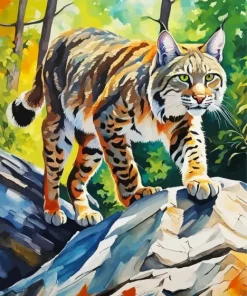 Wild Bobcat Diamond Painting