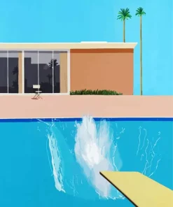 A Bigger Splash By David Hockney Diamond Painting