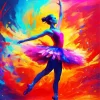 Abstract Ballerina Diamond Painting