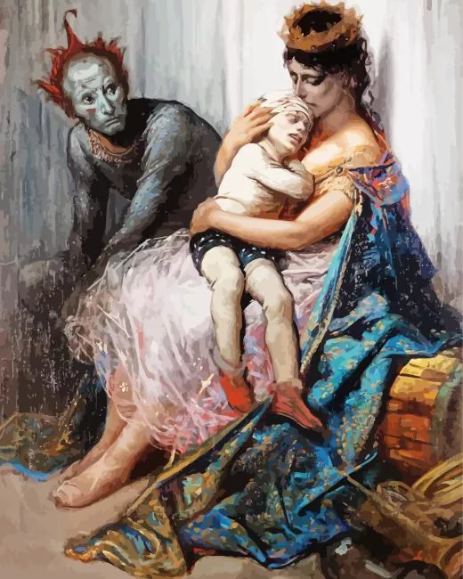 acrobats by gustave dore Diamond By Numbers Acrobats By Gustave Dore Diamond Painting