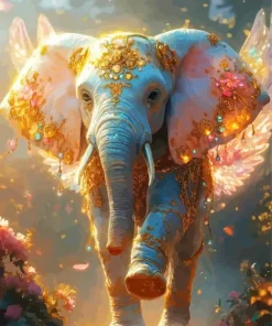 Aesthetic Elephant Fairy Diamond Painting