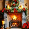 Aesthetic Fireplace Romantic Diamond Painting