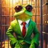 Aesthetic Frog With Glasses Diamond Painting