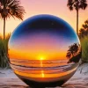 Aesthetic Glass Sunset Art Diamond Painting