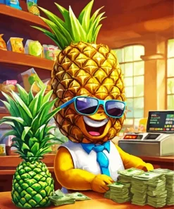 Aesthetic Pineapple Art Diamond Painting