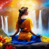 Aesthetic Woman Doing Yoga Art Diamond Painting