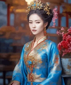 Ancient Chinese Girl Art Diamond Painting